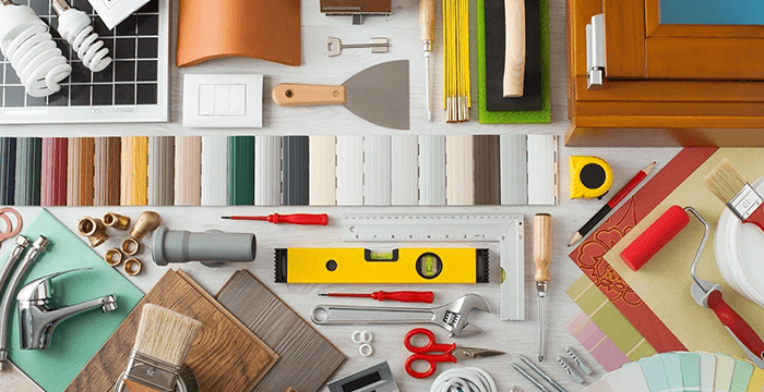 A table with many different tools on it